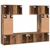 vidaXL TV Cabinet Set Wall-mounted 6 pcs Old Wood Engineered Wood