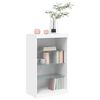 vidaXL Sideboard with LED Lights White 60.5x37x100 cm
