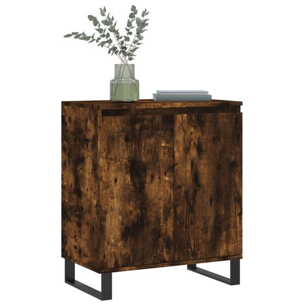 vidaXL Sideboard Smoked Oak 60x35x70 cm Engineered Wood