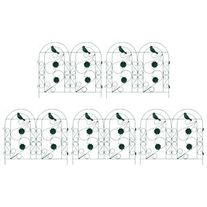 vidaXL Garden Fence Trellis Green 308.5 x 54.5 x 0.3 cm