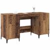 vidaXL Desk with Storage Old Wood 140 x 50 x 75 cm Engineered Wood