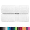 vidaXL Premium Wash Towels "SOLUND" 2 pcs White 30x30 cm 600 gsm