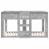 vidaXL Bunk Bed for Kids Concrete Grey 90 x 190 cm Engineered Wood