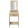 vidaXL Dressing Table Brown 50 x 41 x 140 cm Engineered Wood
