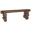 vidaXL Bench Natural 115 x 30 x 34 cm Solid Teak Wood