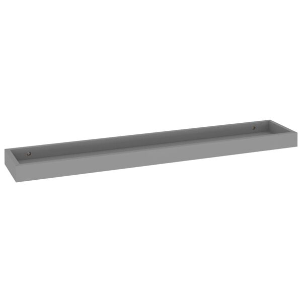 vidaXL Loggia Wall Shelves 4 pcs Grey 80x15x4 cm MDF