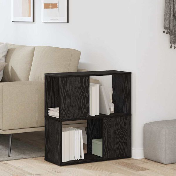 vidaXL TV Cabinet Set Black 60 x 24 x 63 cm Engineered Wood