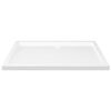 vidaXL Rectangular ABS Shower Base Tray White 80x110 cm