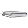 vidaXL Bed Frame with LED Lights without Mattress White 140x200cm