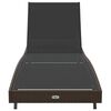 vidaXL Sunlounger Brown 70 x 197 x 82 cm Poly Rattan and Metal