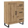 vidaXL Highboard Artisan Oak 69.5 x 34 x 180 cm Engineered Wood
