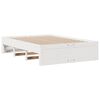 vidaXL Bookcase Bed without Mattress White 140x200 cm Solid Wood Pine