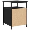 vidaXL Bedside Cabinet Black Oak 34 x 35.5 x 50 cm Engineered Wood