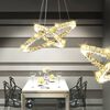 Double Ring LED Crystal Pendant Lamp 23.6 W