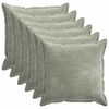 vidaXL Cushion Cover 6 pcs HOUTEN Green 55 x 55 cm Chenille Fabric