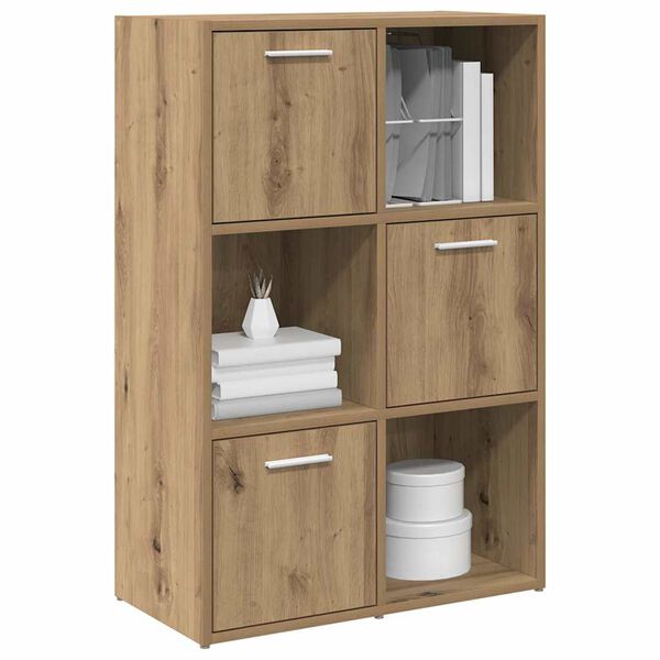 vidaXL Bookshelf Artisan Oak 60.5x30x90 cm Engineered Wood