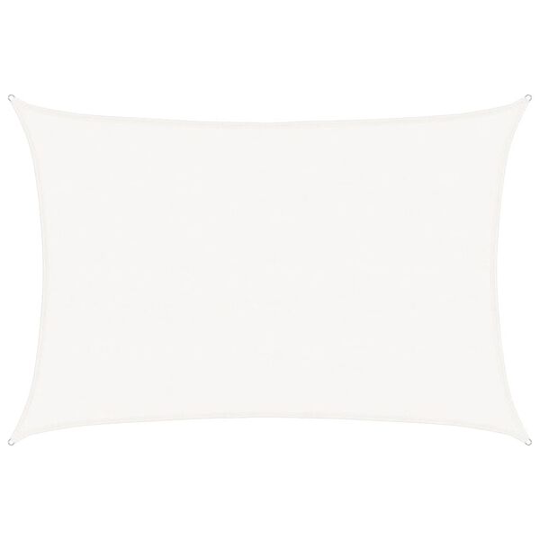 vidaXL Sunshade Sail 160 g/m&sup2; White 5x7 m HDPE