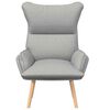 vidaXL Armchair Cloud Grey 69 x 74 x 93 cm Sherpa Fabric