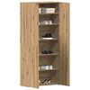 vidaXL Shoe Cabinet with Door Brown 80 x 35.5 x 180 cm Engineered wood