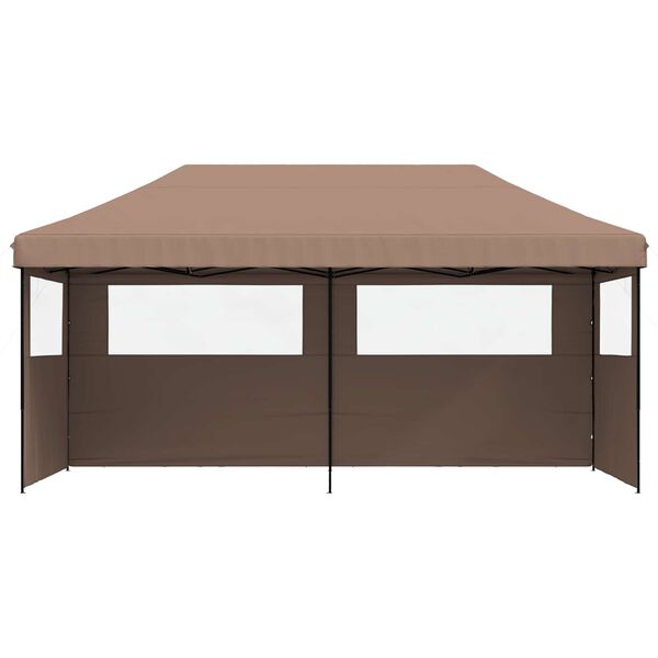 vidaXL Party Tent Folding Brown 292 x 580 x 315 cm Oxford Fabric
