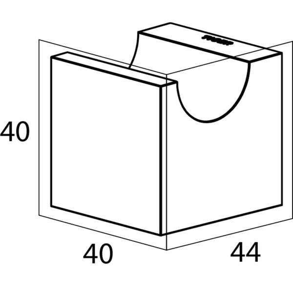 Tiger Towel Hook Nomad 4x4.4 cm Black 249630746