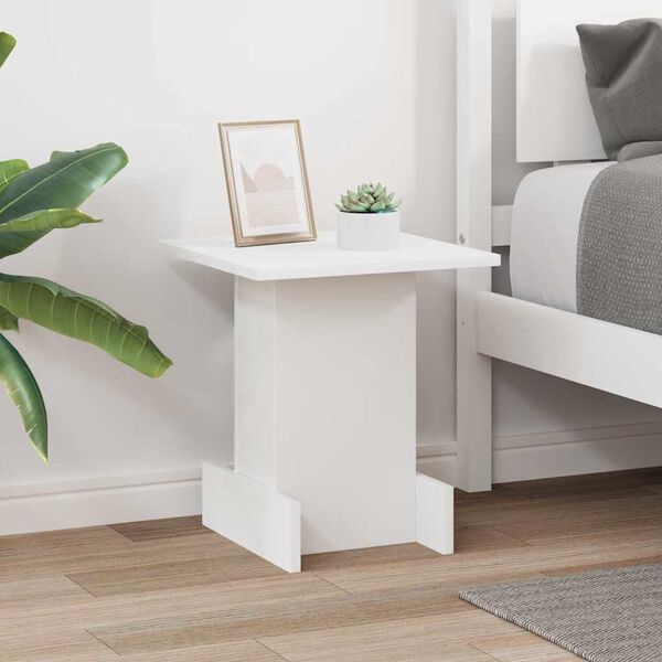 vidaXL End Table White 35.5 x 35 x 40 cm Engineered Wood