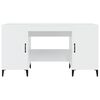 vidaXL Desk High Gloss White 140x50x75 cm Engineered Wood