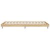 vidaXL Bed Frame without Mattress Sonoma Oak 75x190 cm Small Single Engineered Wood