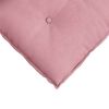 vidaXL Back Pillow Pink 50 x 45 cm Corduroy Fabric