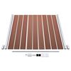 vidaXL WPC Fence Set 7 Square + 1 Slanted 1311x186 cm Brown