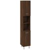 vidaXL 3 Piece Bathroom Cabinet Set Brown Oak Engineered Wood