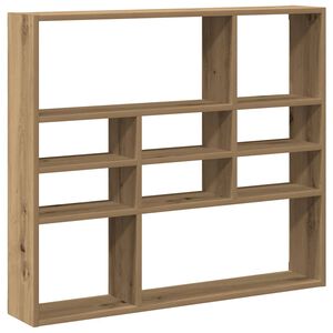 vidaXL Wall Shelf Artisan Oak 90x16x78 cm Engineered Wood