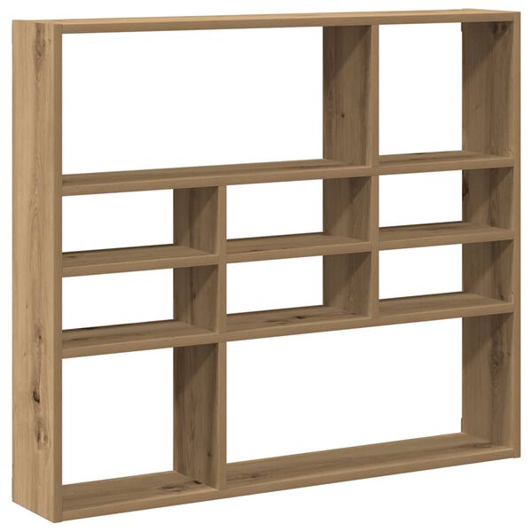vidaXL Wall Shelf Artisan Oak 90x16x78 cm Engineered Wood