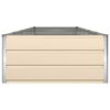 vidaXL Planter Ivory 480 x 100 x 45 cm Galvanised Steel