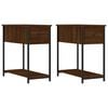 vidaXL Bedside Cabinets 2 pcs Brown Oak 30x60x60 cm Engineered Wood