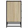 vidaXL Bedside Cabinet Sonoma Oak 40x34.5x60 cm Engineered Wood and Metal