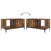 vidaXL Coffee Table Smoked Oak 90 x 49 x 46 cm Engineered Wood
