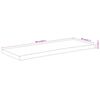 vidaXL Table Top 100x40x2.5 cm Rectangular Solid Wood Acacia Live Edge