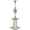 vidaXL Cat Tree with Sisal Scratching Posts Grey 160 cm