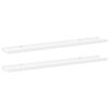 vidaXL Picture Frame Ledge Shelves 2 pcs White 80x9x3 cm MDF