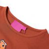 Kids' T-shirt with Long Sleeves Cognac 128