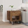 vidaXL Bedside Table Old Wood 40.5 x 40 x 48 cm Engineered Wood