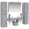 vidaXL Bathroom Furniture Set 6 pcs Grey Sonoma