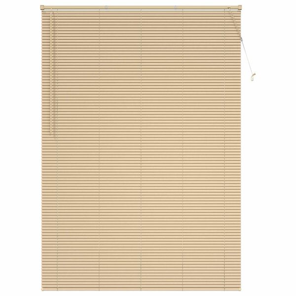 vidaXL Venetian Blind Manual Light Brown with Pattern 213 x 160 cm PVC