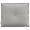 vidaXL Back Pillow Light Grey 60 x 50 cm Microfibre Fabric