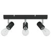 vidaXL Ceiling Spotlight Black 38 x 6.5 x 11.5 cm Metal