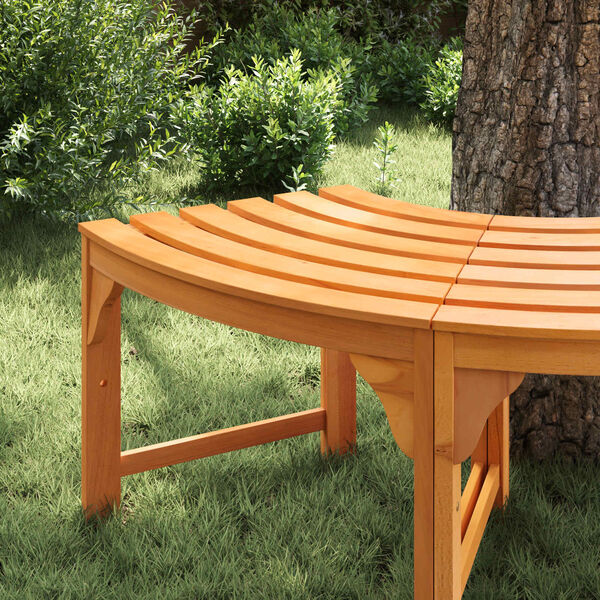 vidaXL Tree Bench Brown 160 x 160 x 45cm Solid Eucalyptus wood