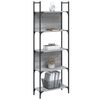 vidaXL Bookshelf Grey Sonoma 155.5x24x166.5 cm Engineered Wood