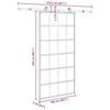 vidaXL Sliding Door with Hardware Set 102x205 cm ESG Glass&Aluminium