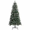 vidaXL Artificial Christmas Tree with 150 LEDs Green 55 x 55 x 120 cm